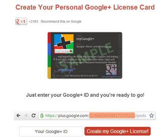 tarjeta de licencia non-oficial Google