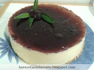 Receta de Tarta de queso con arándanos