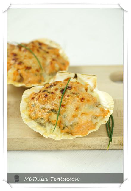 Conchas de Bacalao Gratinadas