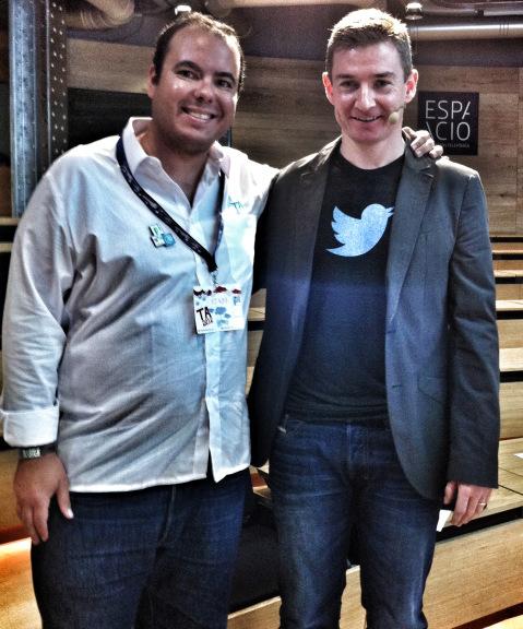 @josemiruiz con Stephen McIntery de Twitter EU en los TA