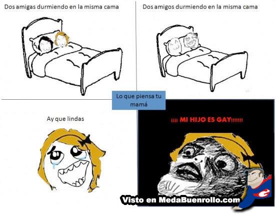 Hoy en nuestra seccion…Diferencias !!…cuando duermen ellas juntas, cuando duermen ellos juntos !