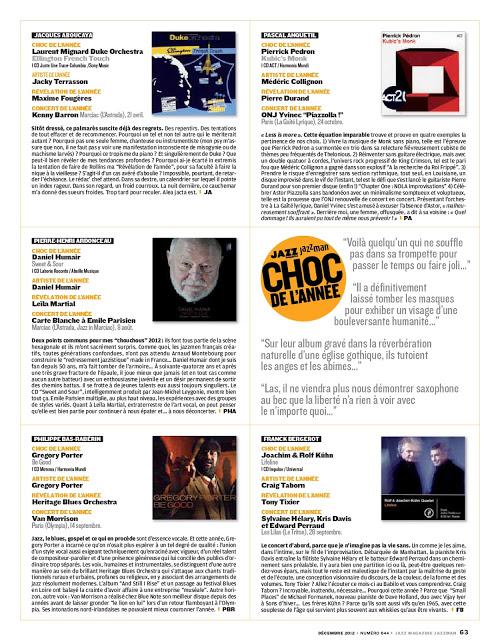 Jazz Magazine/Jazzman Mejores discos año 2012-CHOC