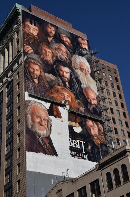 Impresionante mural de 45 metros de El Hobbit