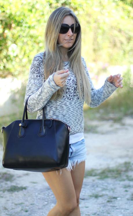 Jersey jaspeado Bershka blog de moda Mes Voyages à Paris