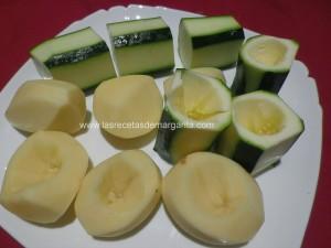 patatas-carne 1 Patatas y calabacín rellenos de carne