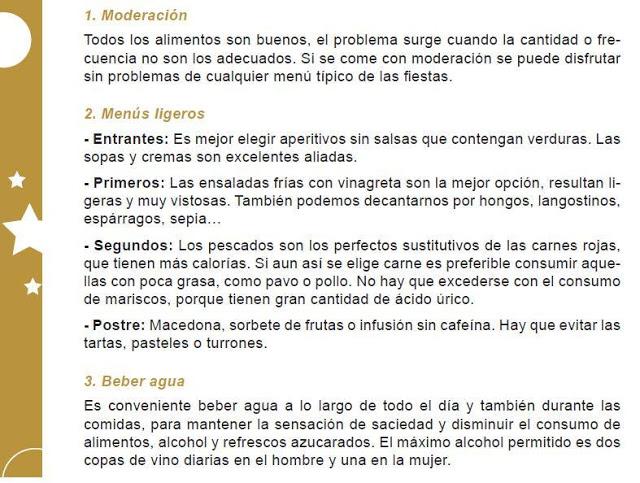 Consejos para mantener el peso en Navidad