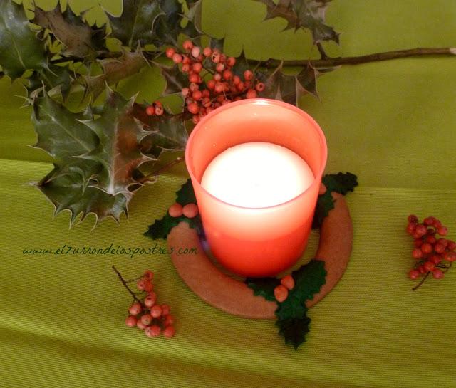 Porta Vela Muérdago de Galleta. DÍA 13 Calendario de Adviento'12