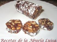 SALCHICHÓN DE CHOCOLATE