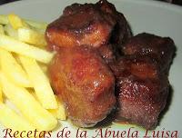 COSTILLAS CON MANZANA Y MIEL