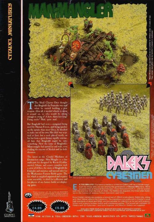 Dalek  Cyberme de plástico de GW