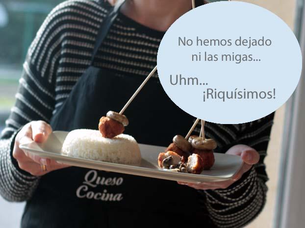 Brochetas pollo con queso cocina President