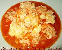 ARROZ CALDOSO CON RAPE Y LANGOSTINOS