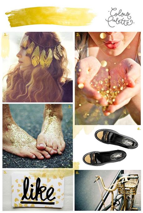 Montaje Dorado Para gustos, colores: Glitter gold