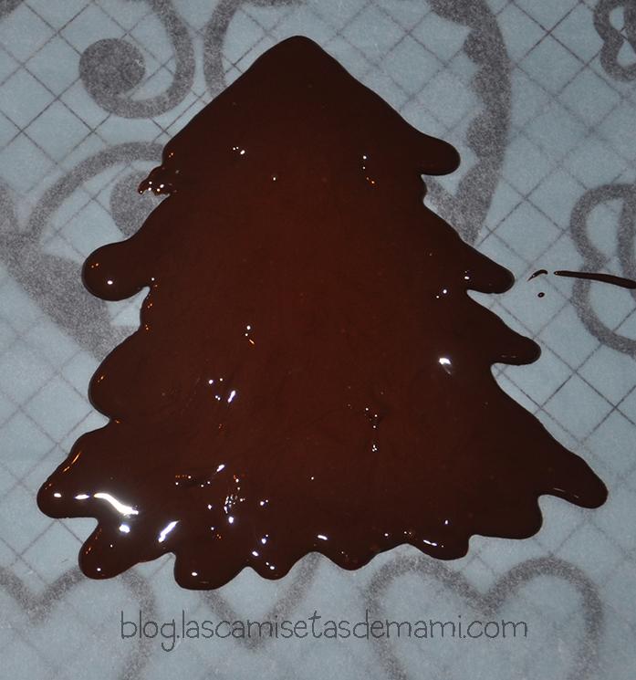 Un árbol de Navidad de chocolate