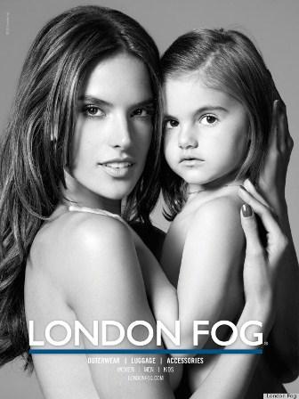 Alessandra Ambrosio y su hija Anja, para London Fog
