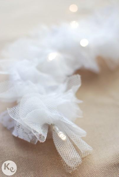 DIY. Tulle-light garland