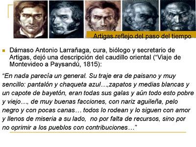 Descripción de Artigas según Dámaso Antonio Larrañaga (creartehistoria