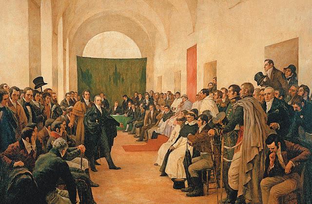 Reunión en el Cabildo de Buenos Aires (creartehistoria)