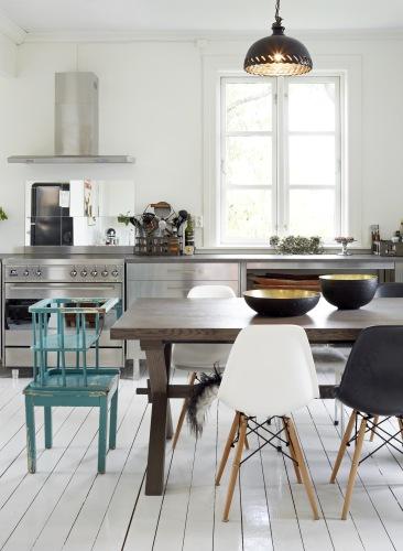 Una bonita casa llena de piezas vintage-Industrial…