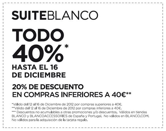 Descuento en Blanco