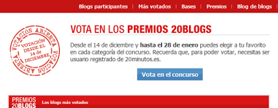 Vota a JaviSFC.com para los premios 20Blogs