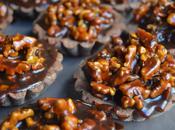 Tartaletas chocolate nueces caramelo