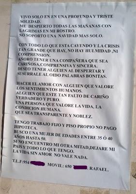 Crisis, what crisis?: Ayudemos a Rafael.
