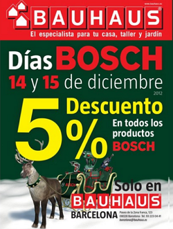 BAUHAUS: 5% de descuento en Bosh