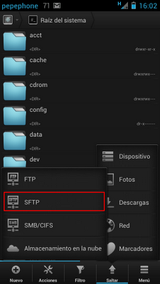 Ubuntu y Android, dos amigos que comparten información de forma inalámbrica por sFTP