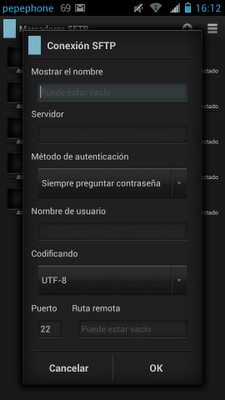 Ubuntu y Android, dos amigos que comparten información de forma inalámbrica por sFTP