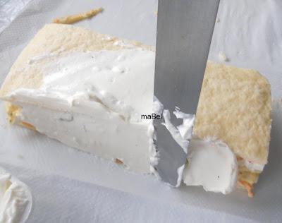 Tarta salada tipo el Corte Ingles con pionono de arroz (apto)