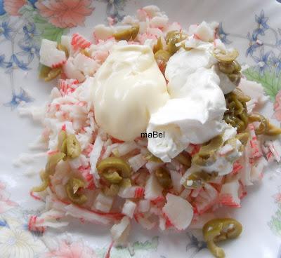 Tarta salada tipo el Corte Ingles con pionono de arroz (apto)