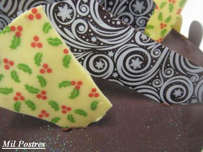 Semifrío o tarta mousse de dos turrones