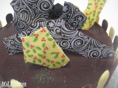 Semifrío o tarta mousse de dos turrones