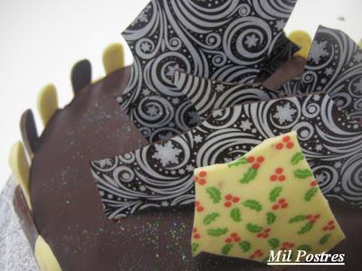 Semifrío o tarta mousse de dos turrones