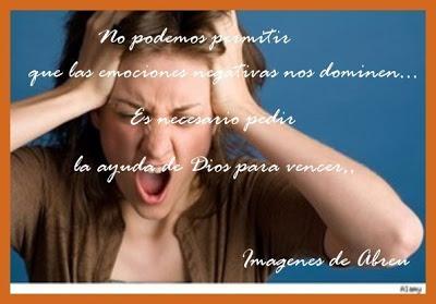 Venza sobre los sentimientos negativos que le dominan