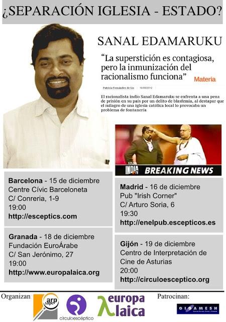 Escépticos en el pub: Sanal Edamaruku