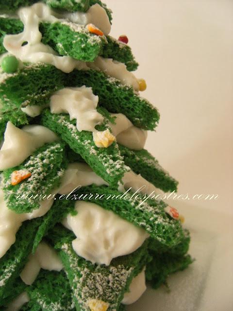 Árbol de Navidad en 3D de Bizcocho. DÍA 16 Calendario de Adviento'12