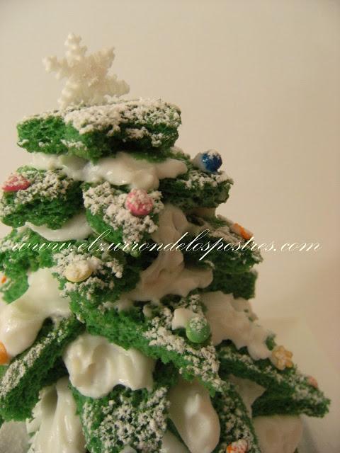 Árbol de Navidad en 3D de Bizcocho. DÍA 16 Calendario de Adviento'12