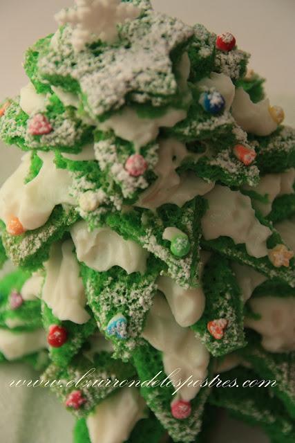 Árbol de Navidad en 3D de Bizcocho. DÍA 16 Calendario de Adviento'12