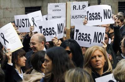 Los profesionales de la Justicia se enfrentan al ministro Gallardón.