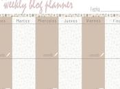 Freebie: Planning semanal para blog