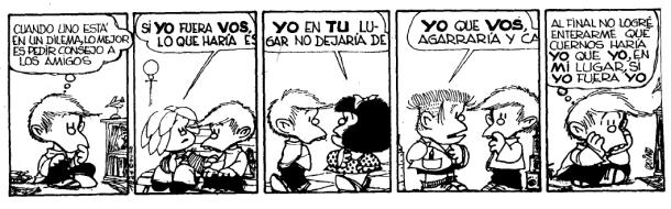 Permitime que te de un consejo de amigo…