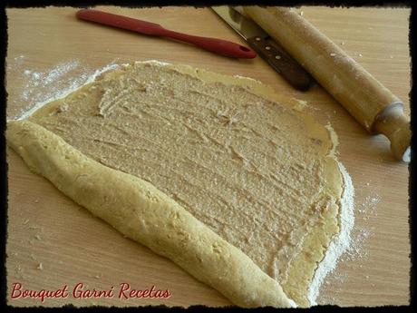 Receta de Navidad. Rollos de nuez.