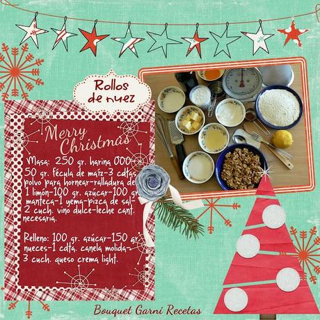Receta de Navidad. Rollos de nuez. Receta de Navidad. Rollos de nuez.