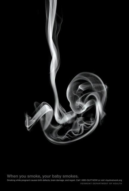 Mamá fumadora=bebé fumando