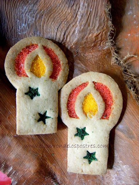 Galletas Bolas y Velas. DÍA 17 Calendario de Adviento'12
