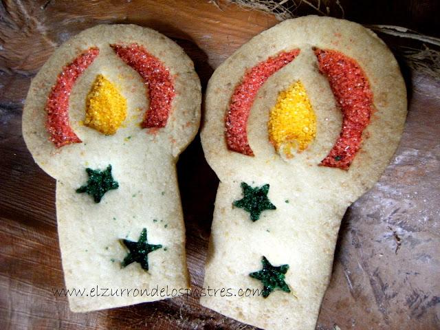 Galletas Bolas y Velas. DÍA 17 Calendario de Adviento'12