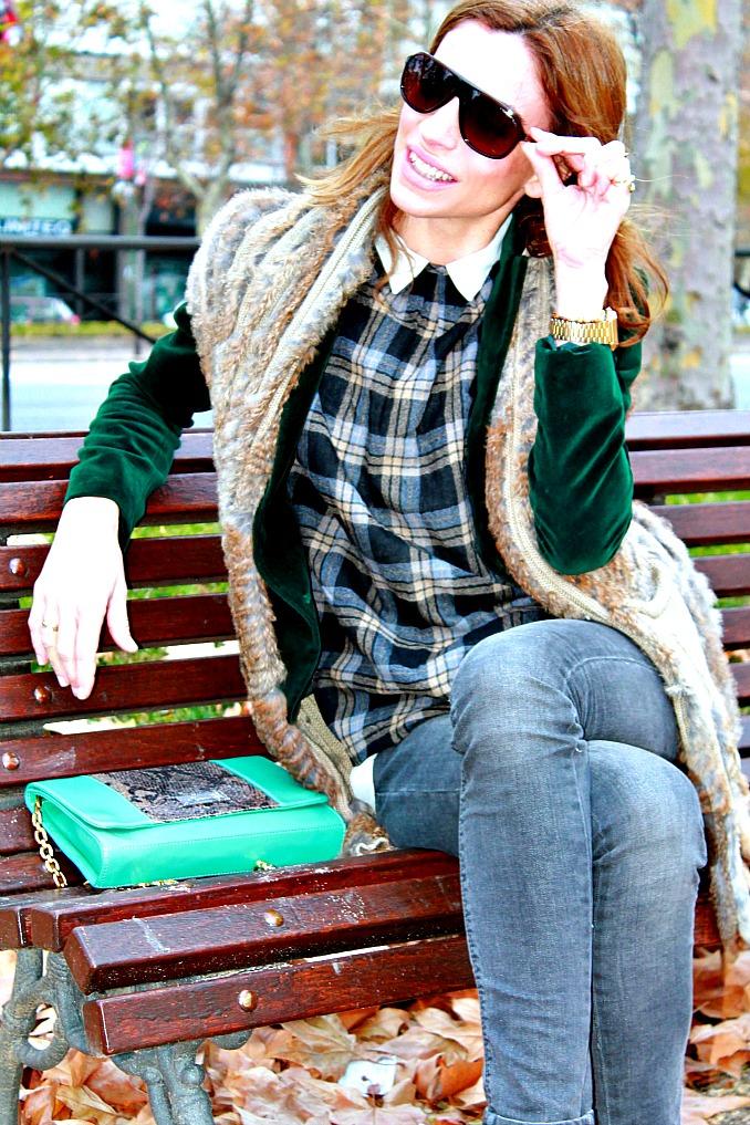 blazer de terciopelo con sorteo de Navidad!