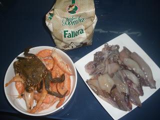 Arroz con marisco fácil y rápido.